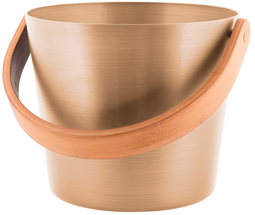 Rento Aluminium-Sauna-Eimer Champagner