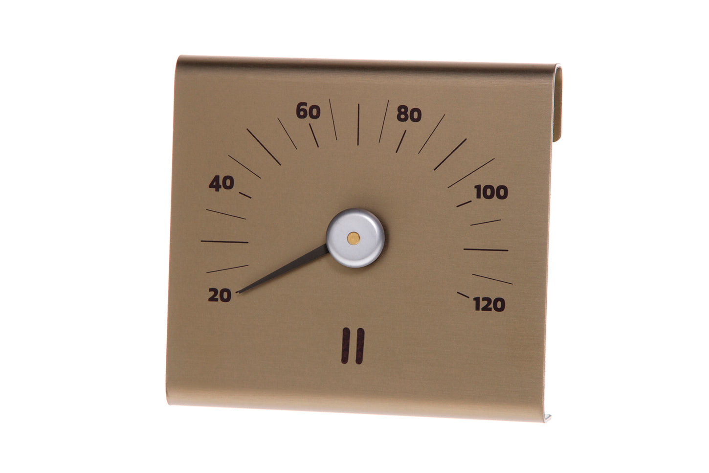 Rento Sauna Thermometer Aluminium Champagne