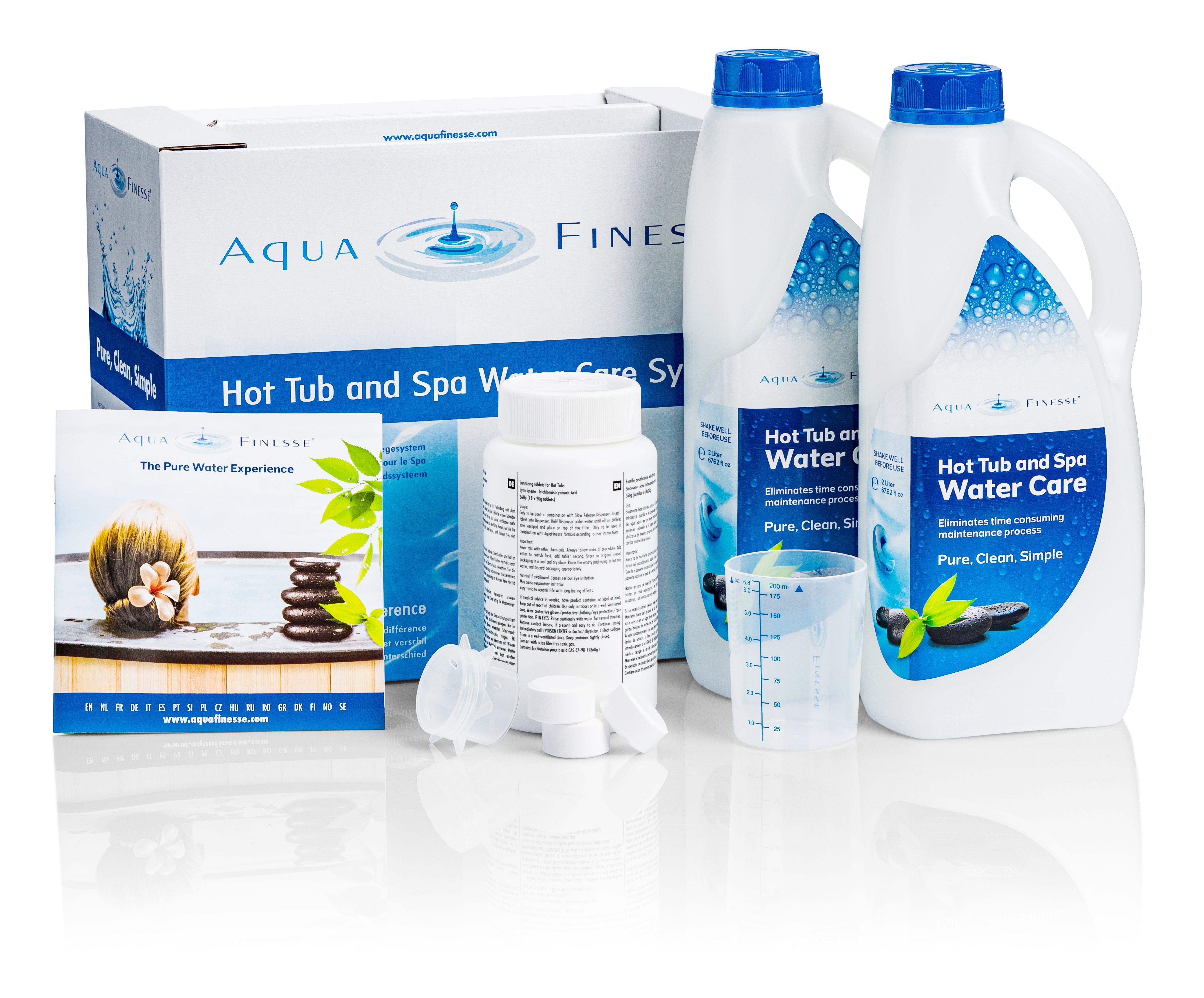 AquaFinesse hot tub water care box