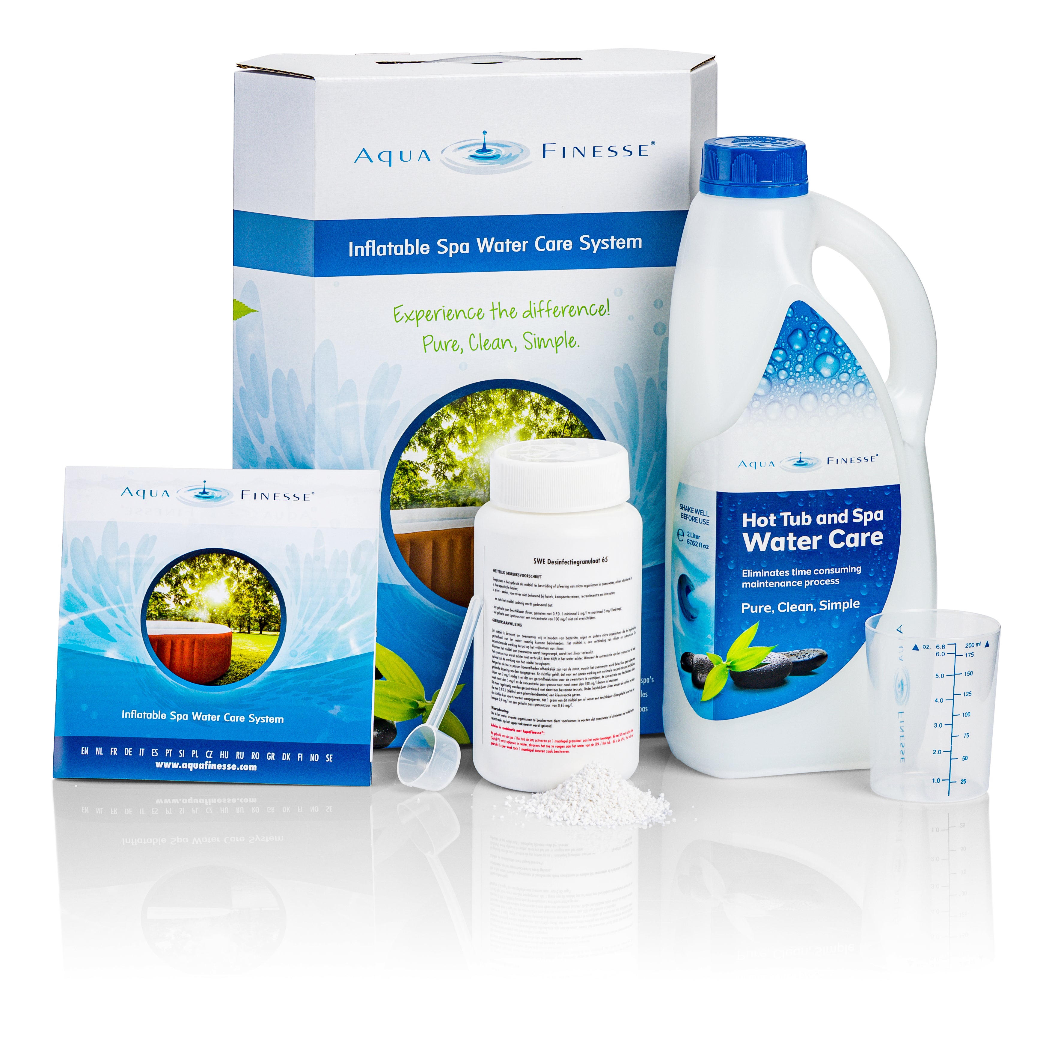 AquaFinesse Inflatable Spa Wasserpflegeset Speziell für aufblasbare Spas