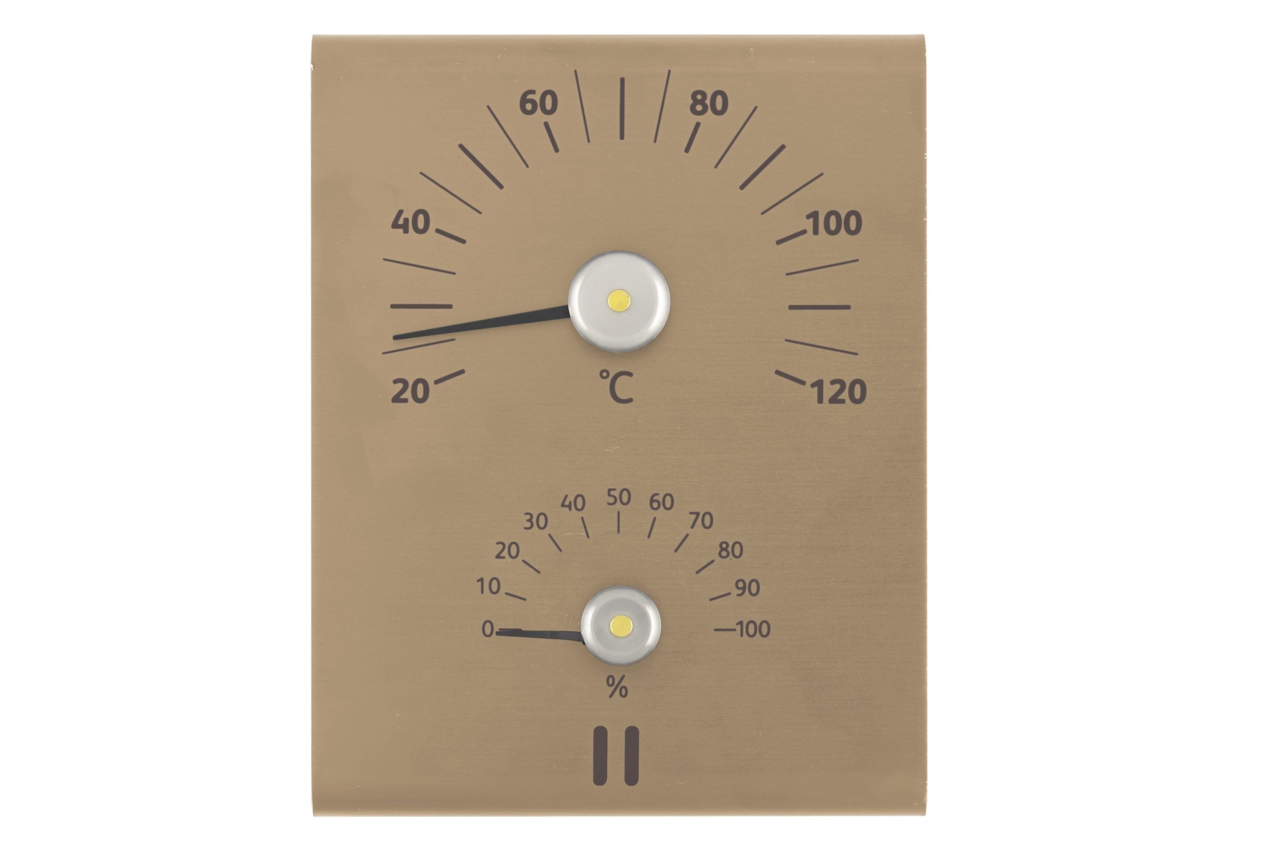 Rento Sauna Thermometer en Hygrometer Champagne