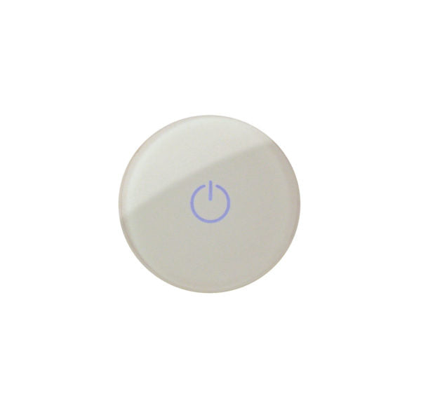 Capacitive Glas Knop Wit, Rond, aan/uit, met Backlight