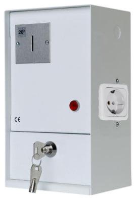 Muntautomaat budget met stopcontact