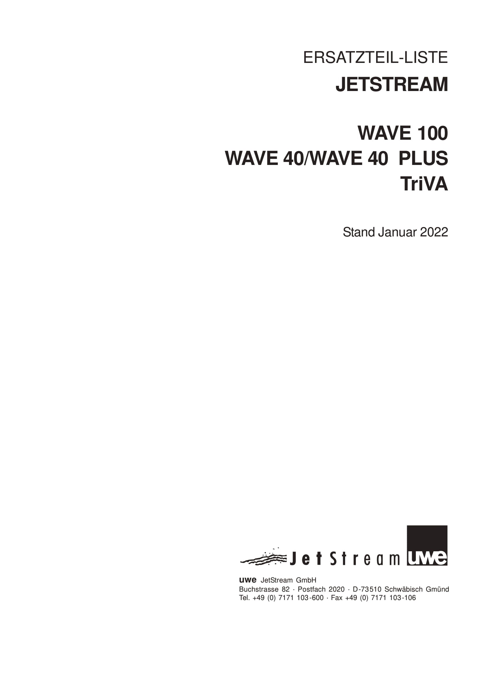 Onderdelen UWE Triva, Wave 100, Wave 40 en Wave 40 plus