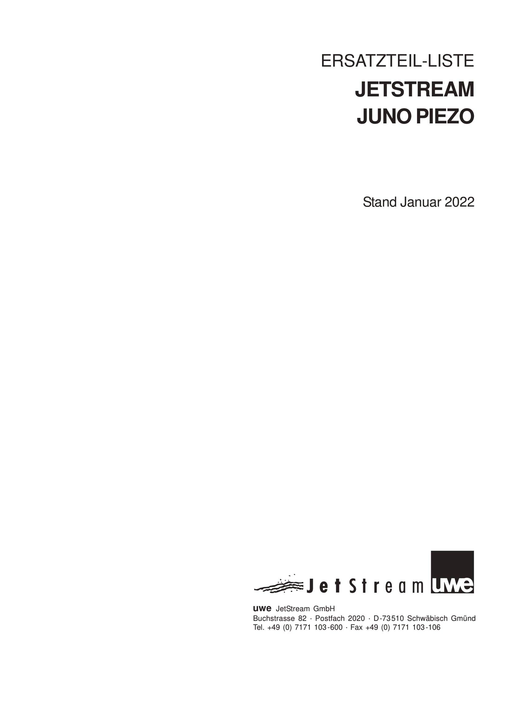 Onderdelen UWE juno met piezo schakeling