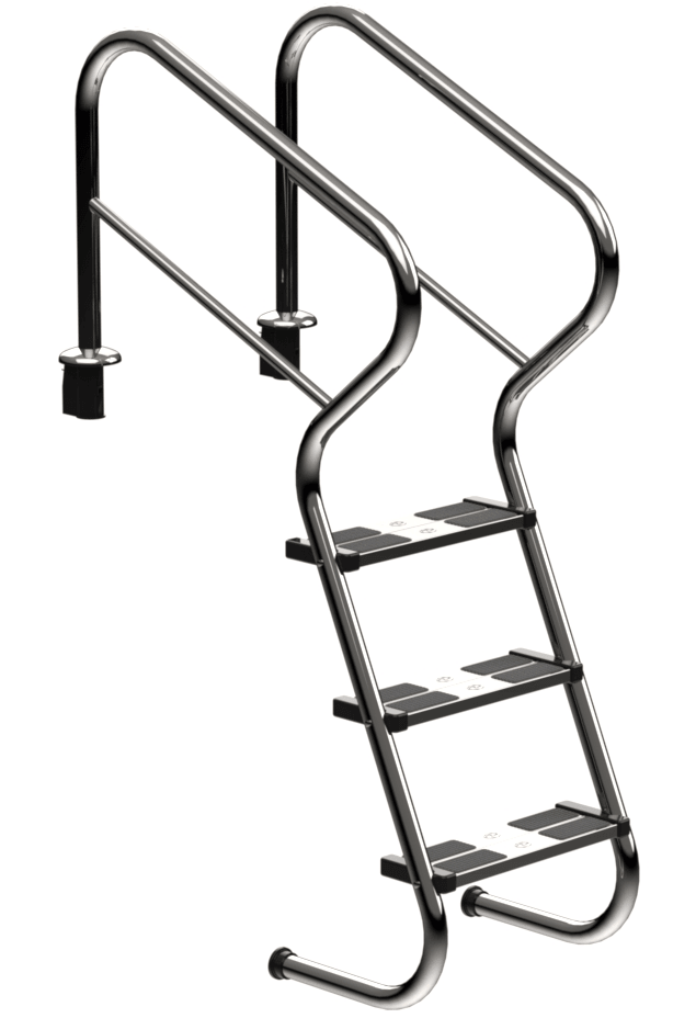 Zwembadtrap Model 53 (3, 4 of 5 treden)