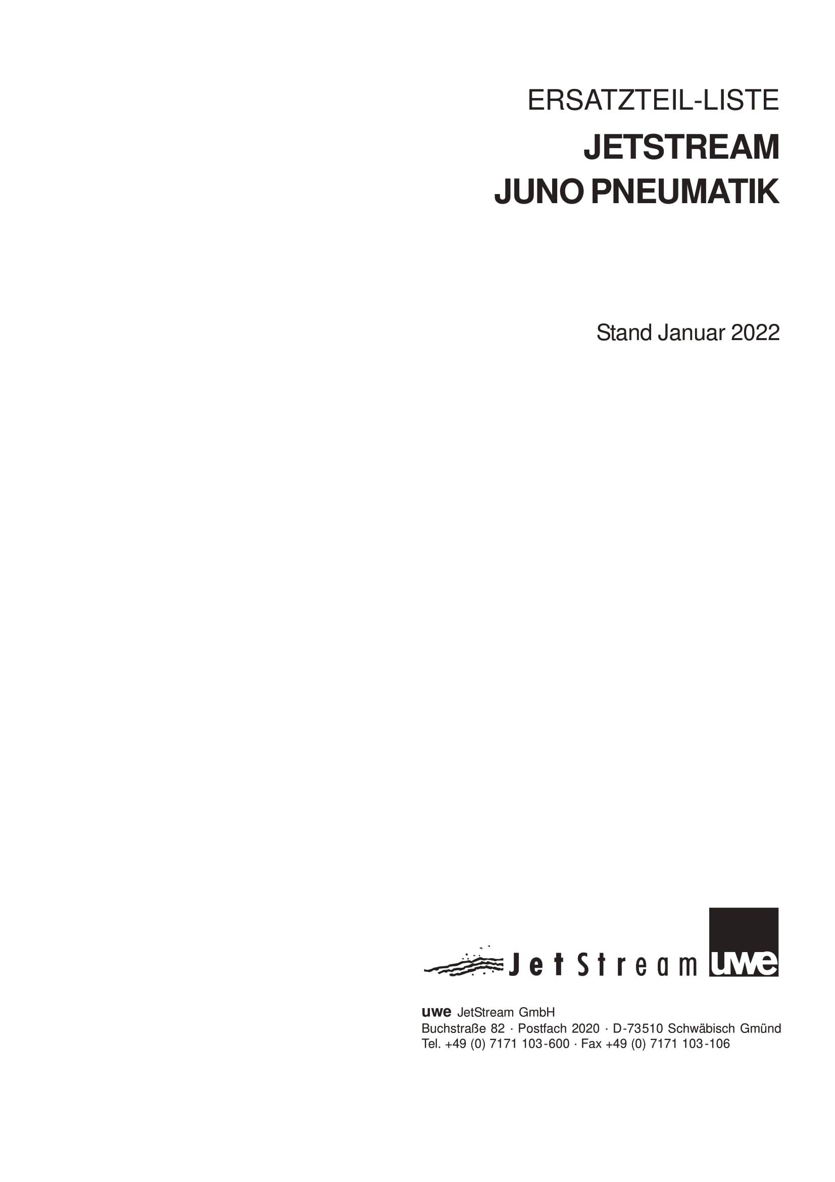 Onderdelen UWE juno pneumatische schakeling