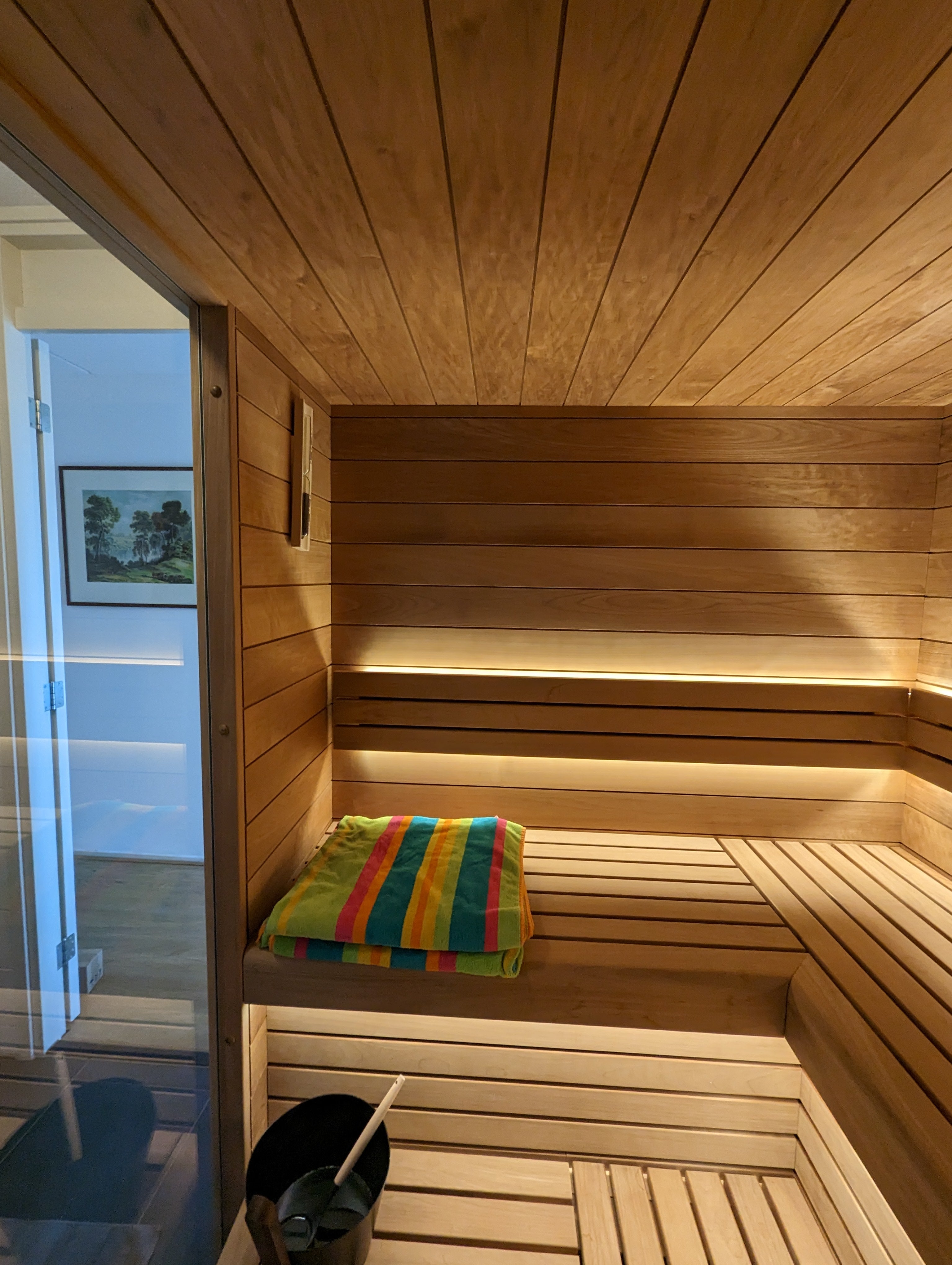 Sauna in een badkamer te Leiden