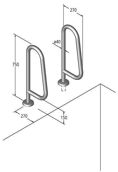 Schwimmbadhalterung Modell 16.1