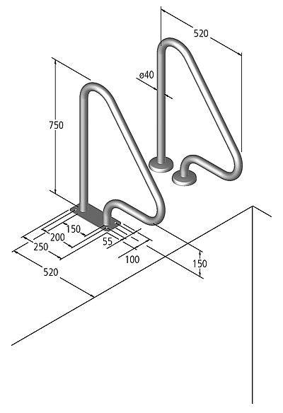 Schwimmbadhalterung Modell 16.2
