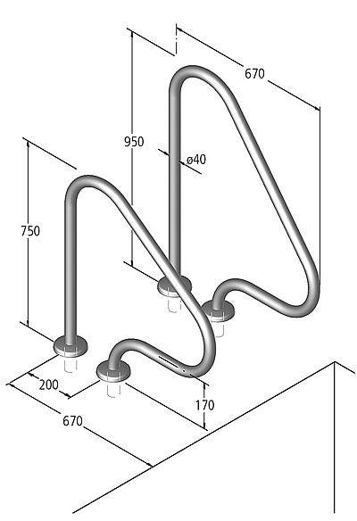 Schwimmbadhalterung Modell 16.3