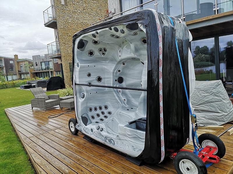 Plaatsing freeflow spa met spadolly