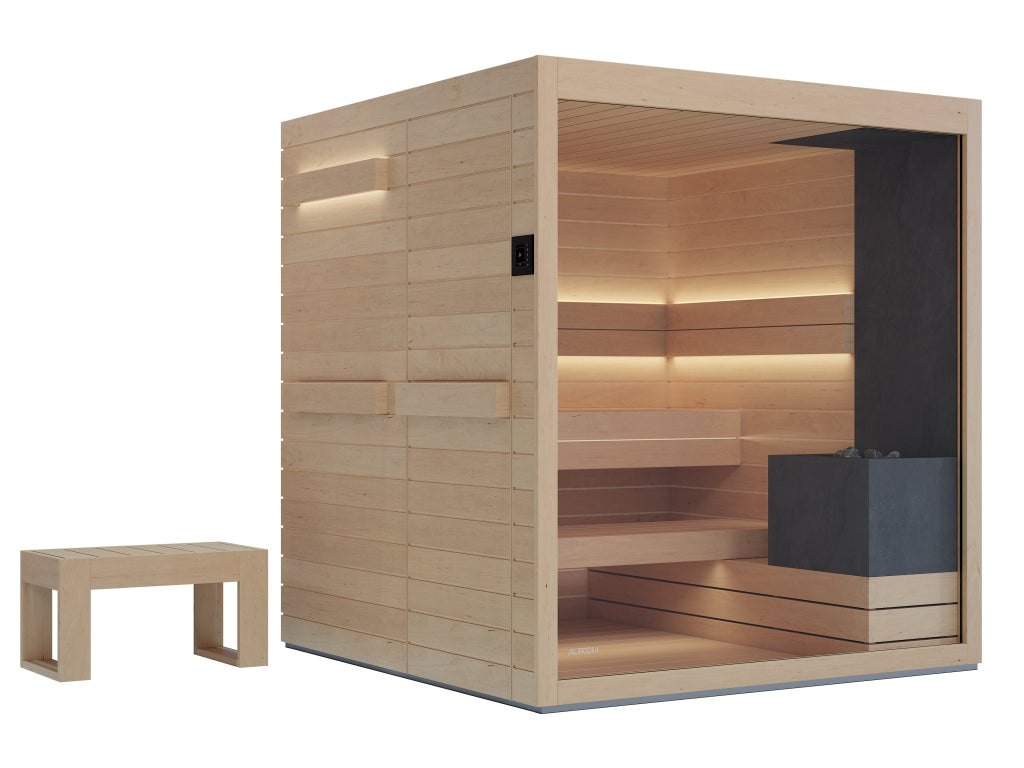 Auroom Sauna Lumina Design 200 x 200 cm (Aspen)