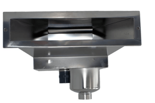 Skimmer Design B500 SLIM RVS voor betonbaden, Hoge waterstand