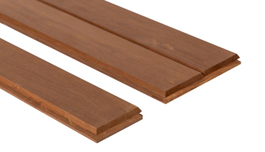 Sauna wand profiel dark thermo-alder