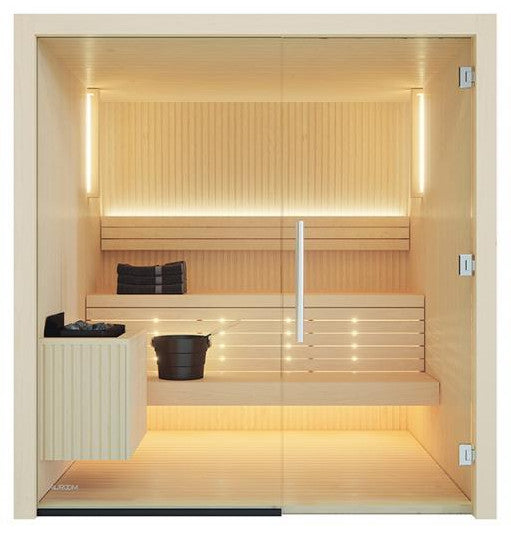 Auroom Design Sauna Libera Glas 150 x 180 cm (Aspen)