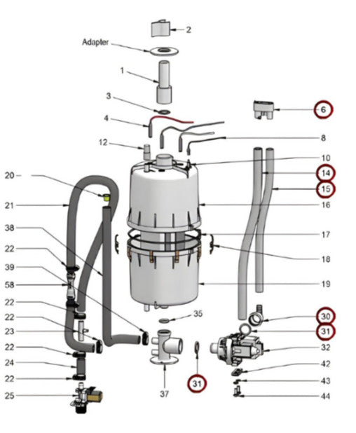 Ensemble de joints toriques HygroMatik