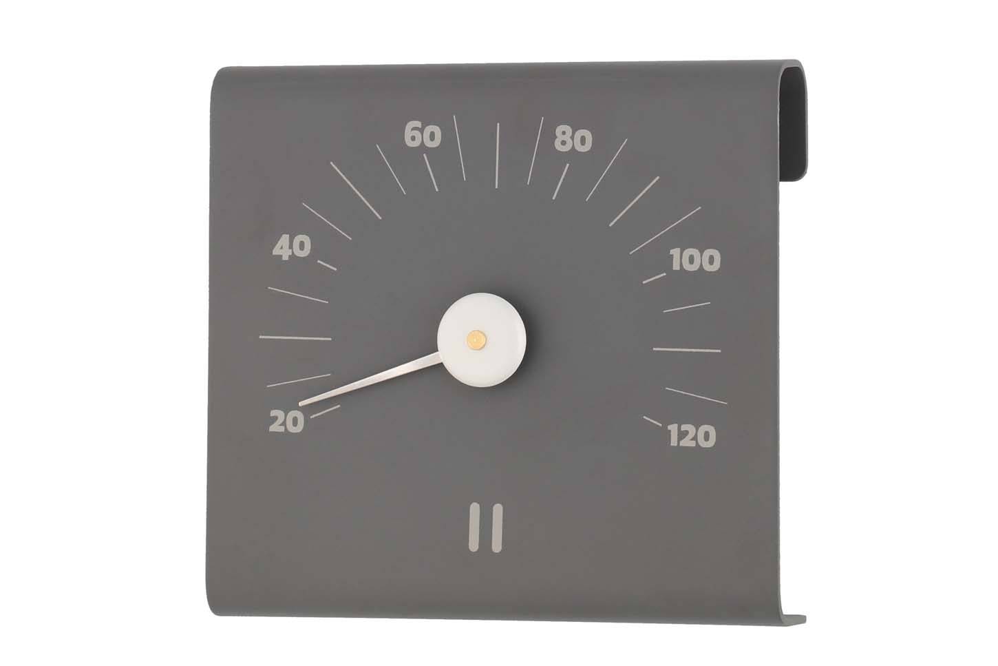Thermomètre de sauna Rento en aluminium Champagne