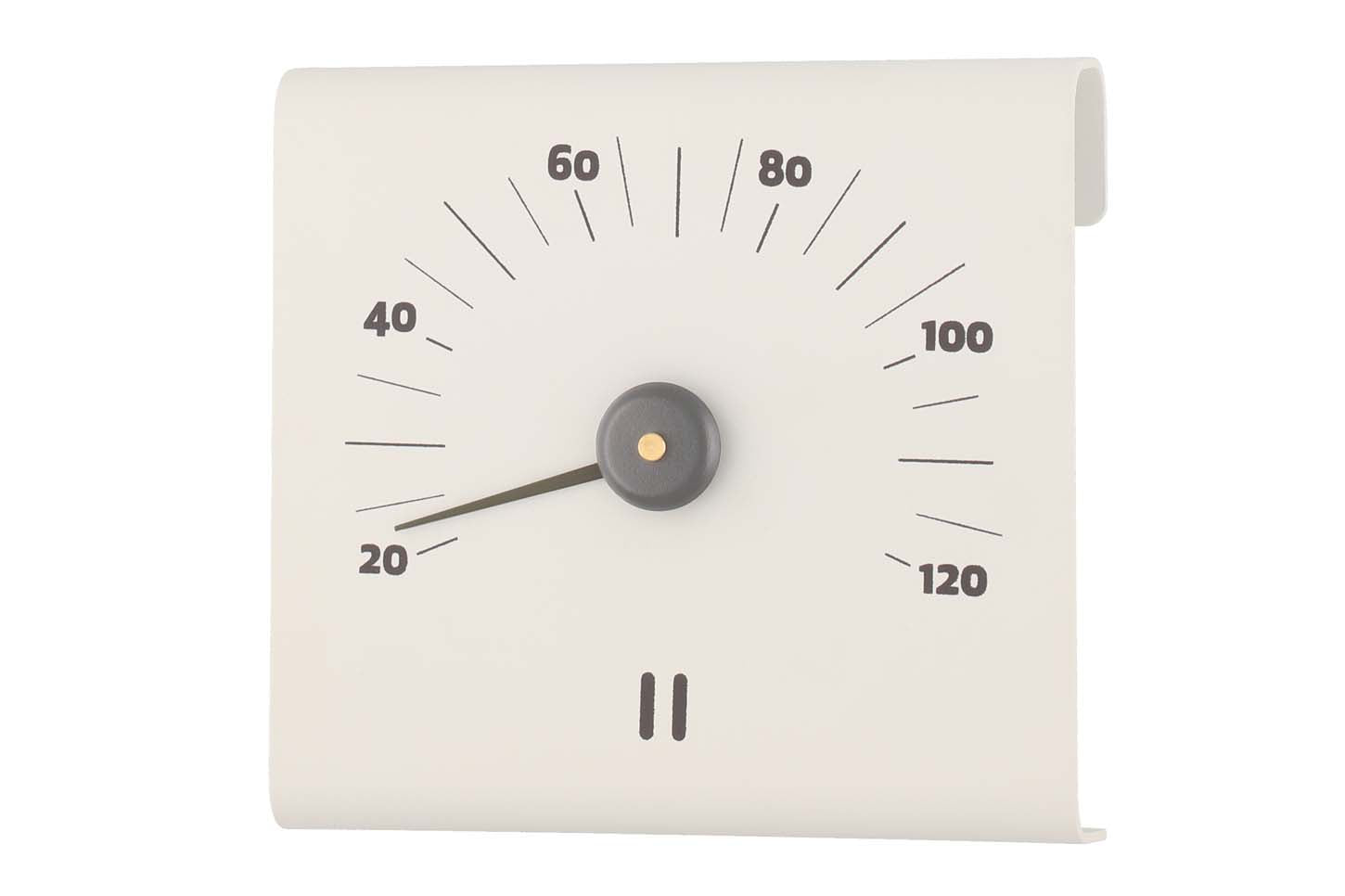 Thermomètre de sauna Rento en aluminium Champagne