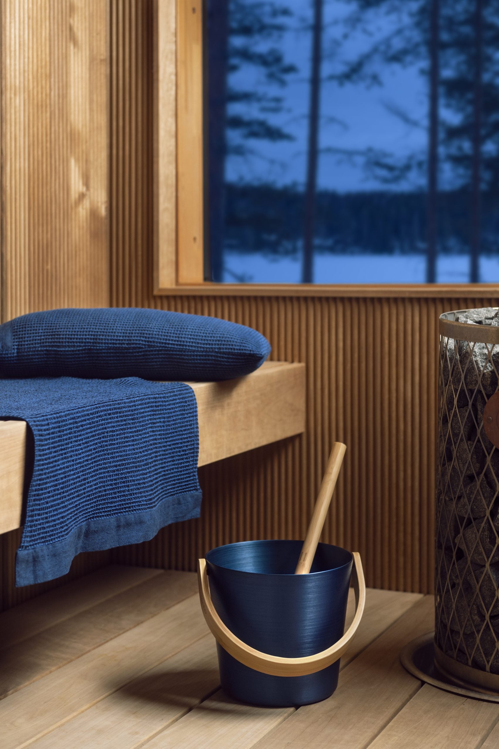 Rento Kenno Saunakussen Donker Blauw