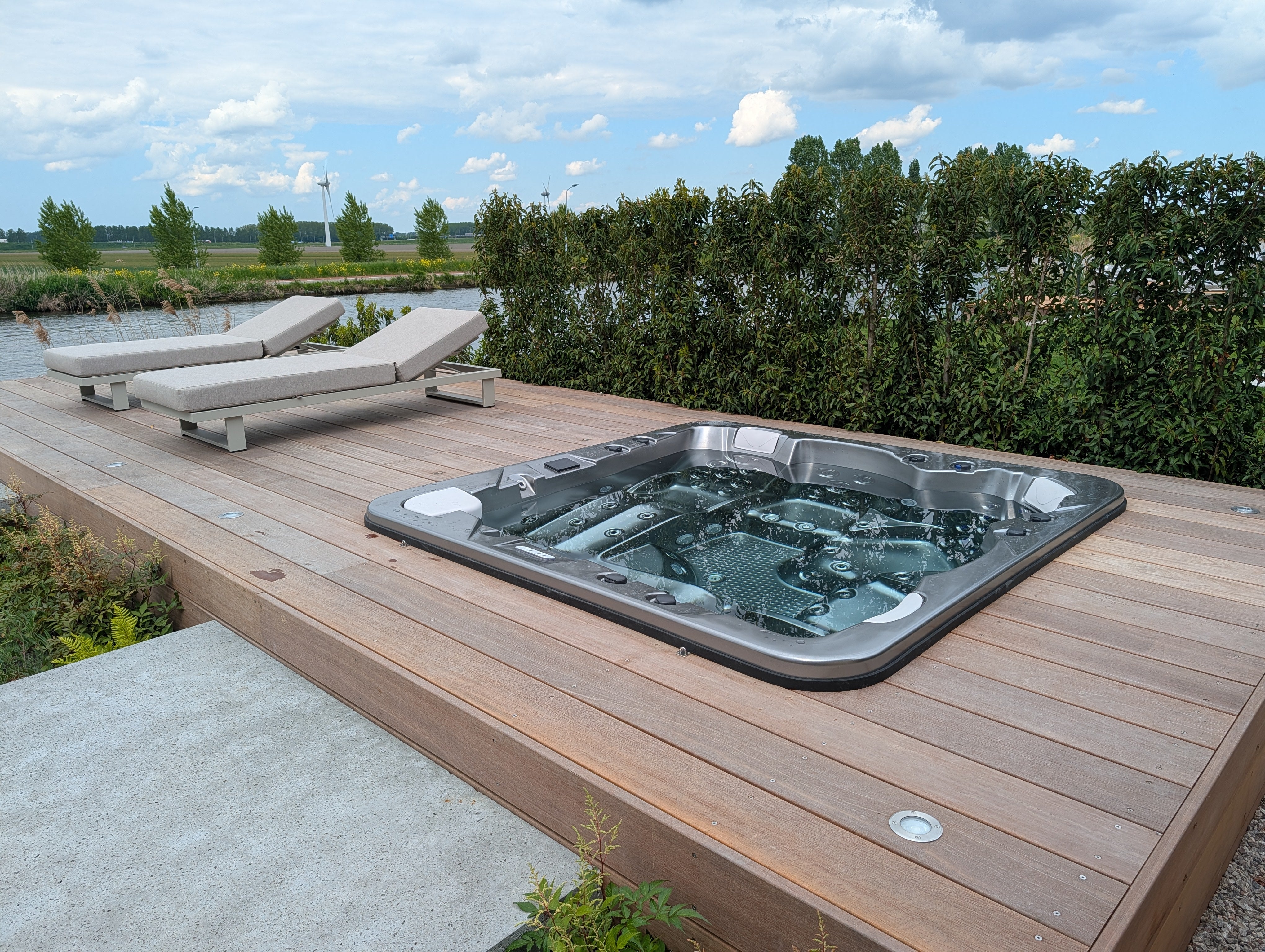 Aquavia Spa Velvet inbouw met automatische doseerinstallatie