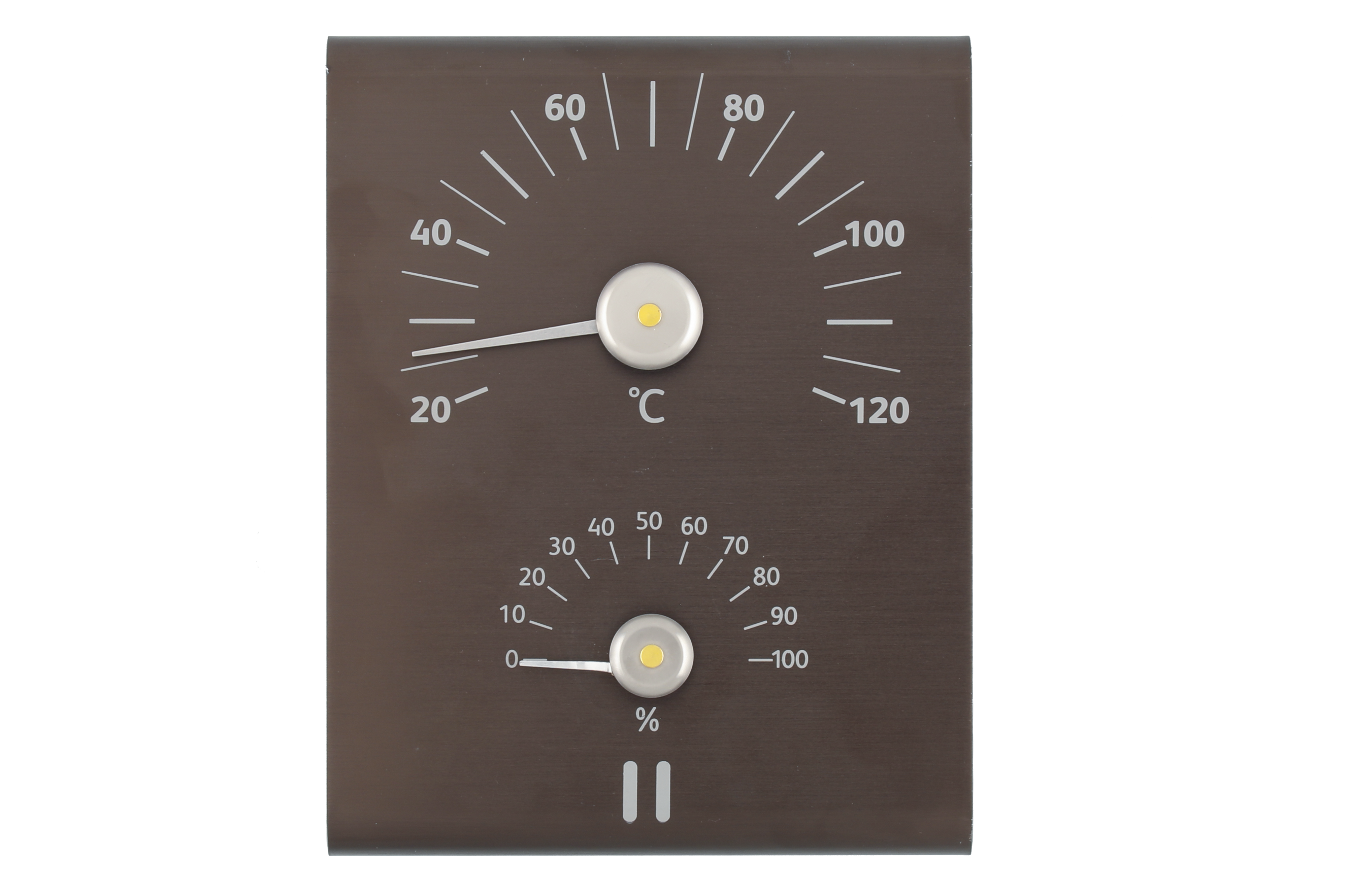 Rento Sauna Thermometer en Hygrometer Bruin/Zwart