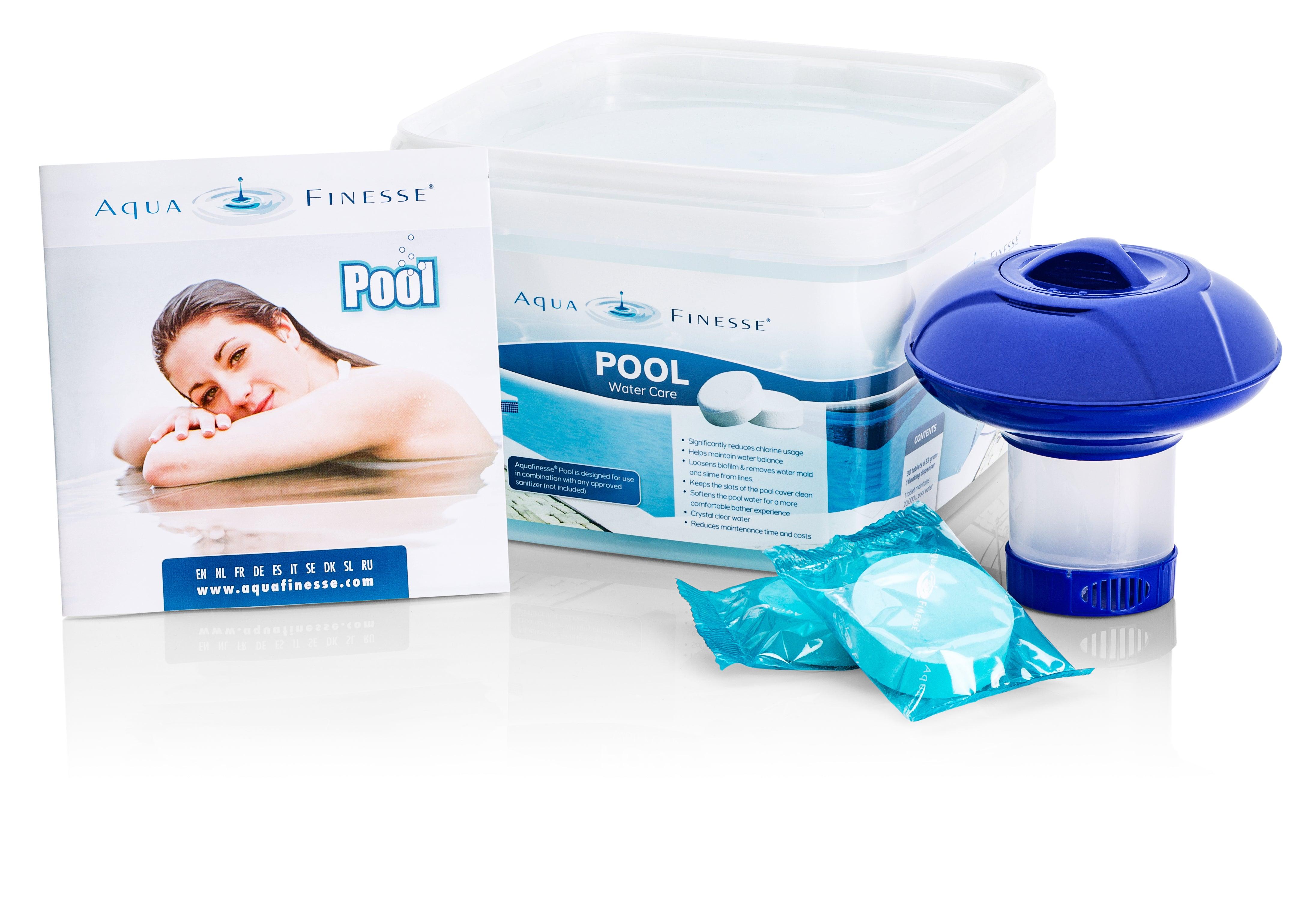 AquaFinesse pool puck water care bucket