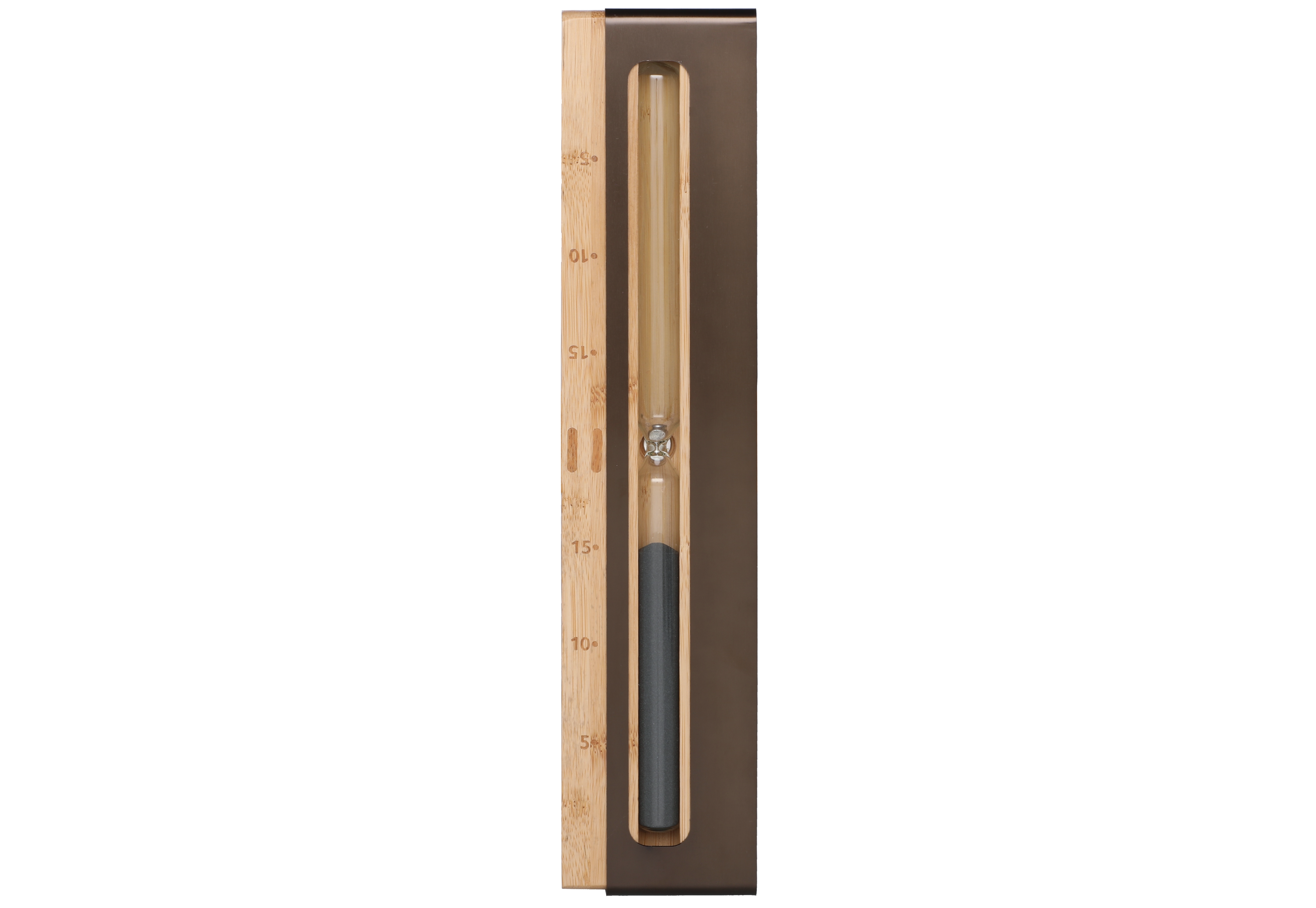 Rento Zandloper 15 min zwart zand met Bruin/Zwart accenten