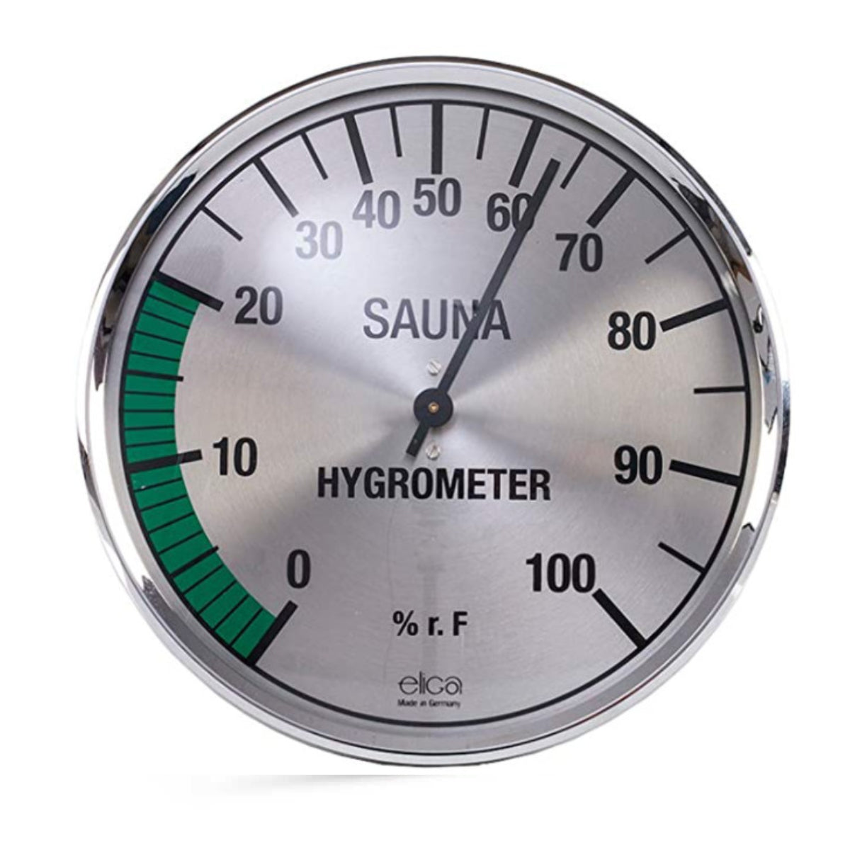 Sauna Hygrometer 135 mm vernikkelt