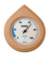 Sauna Hygrometer 100 mm in Abachi Hout (OP=OP)