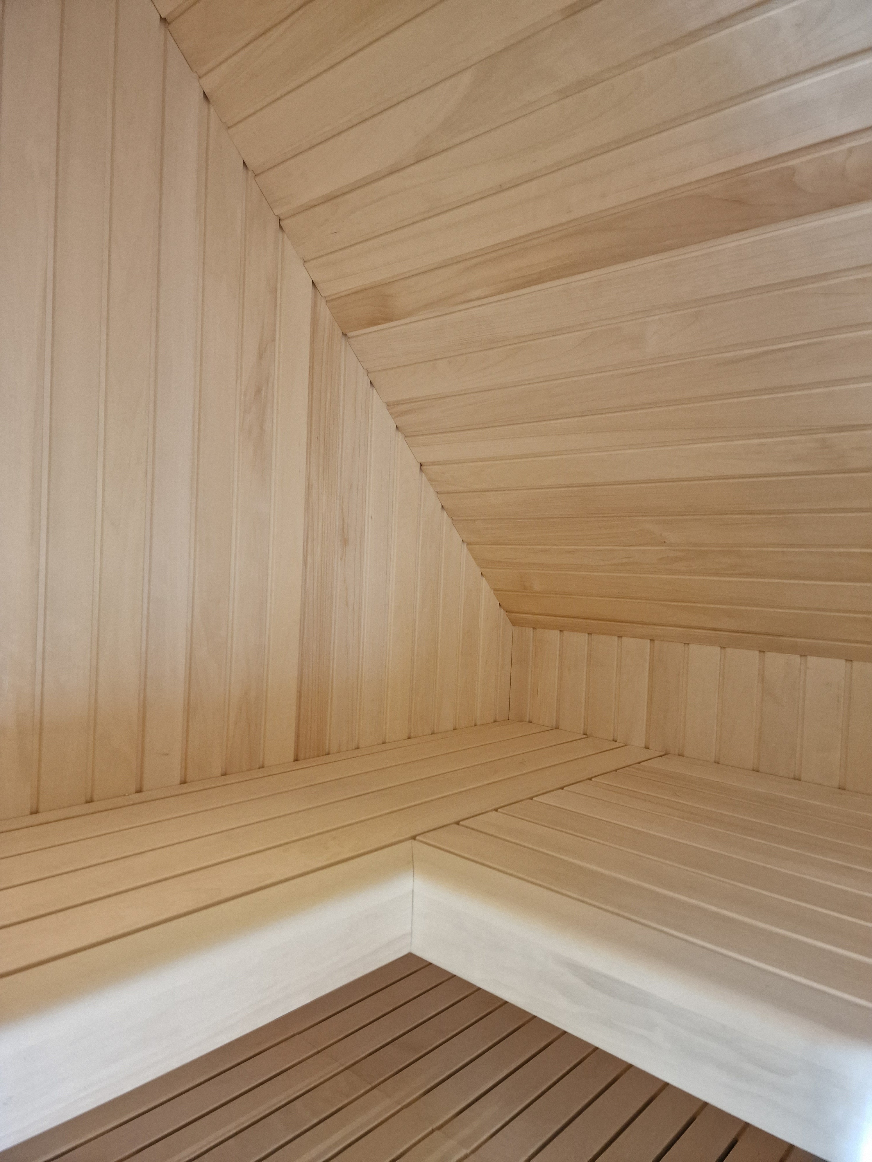 Sauna onder schuin dak te Leiden