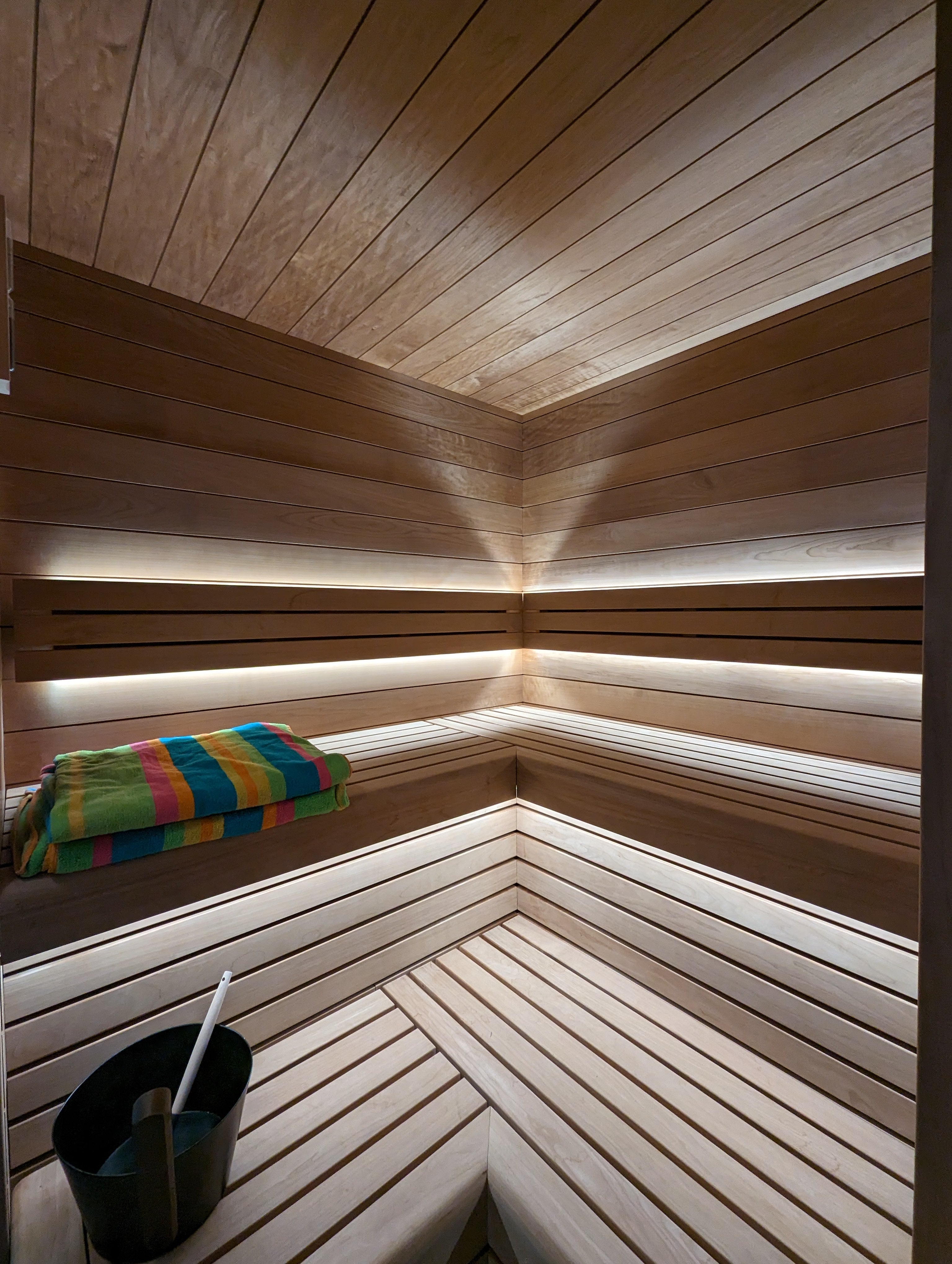 Sauna in een badkamer te Leiden