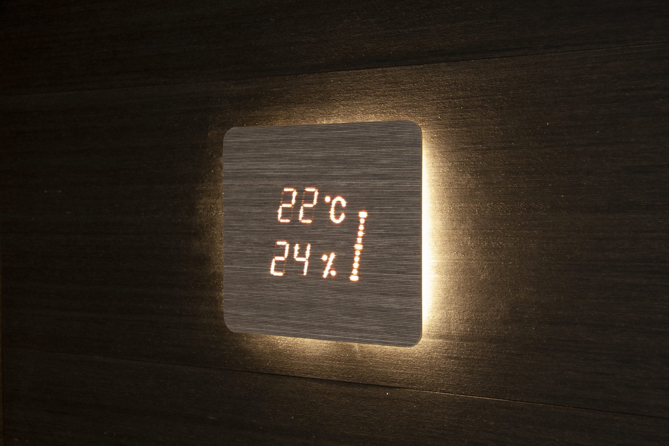 Cariitti Aspectu (rechthoekig) Sauna Thermometer, Hygrometer en zandloper in Berken, Hemlock of Kelo